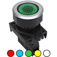 LAMPARA LED 30mm 12-24VDC/ AC PLAST PLANA AUTONICS