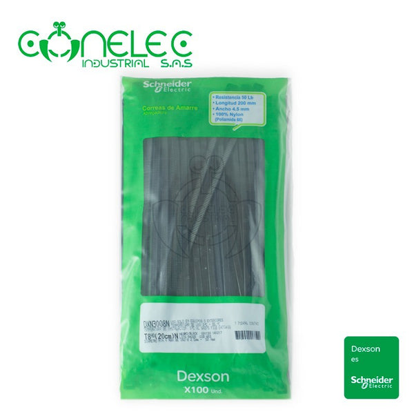 AMARRE DEXSON 20cm PAQUETE X 100 UNIDADES