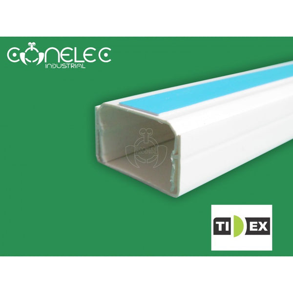 CANALETA TIDEX 40X25*2MTS CON DIVSION Y ADHESIVO