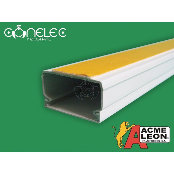 CANALETA ACME 40X25X2MTS LISA CON ADHESIVO