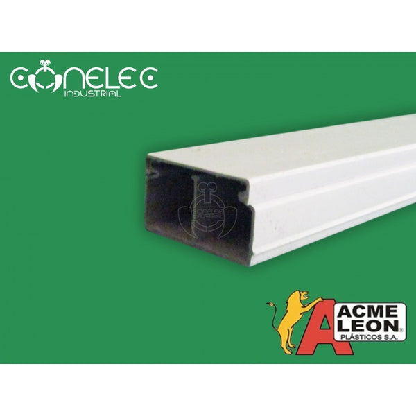 CANALETA ACME 40X25*2MTS LISA CON  DIVISION